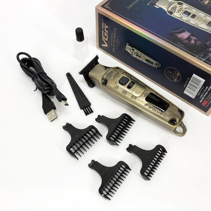 Профессиональная машинка для стрижки волос триммер VGR V-901 с насадками, профессиональная электробритва