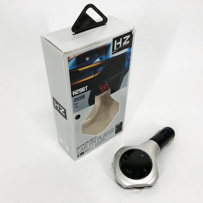 Трансмиттер Автомобильный FM модулятор FM H29 BT, Модулятор для мобильных устройств в авто. Цвет: серый