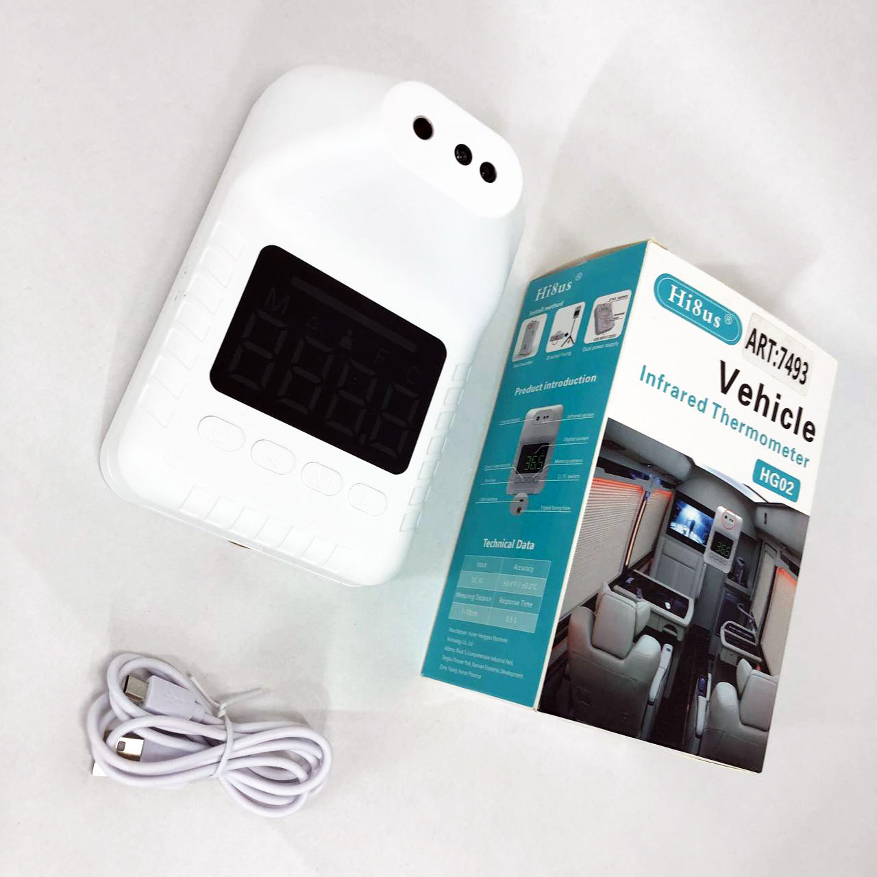 Стационарный бесконтактный термометр Hi8us HG 02 с голосовыми уведомлениями, Термометр электронный