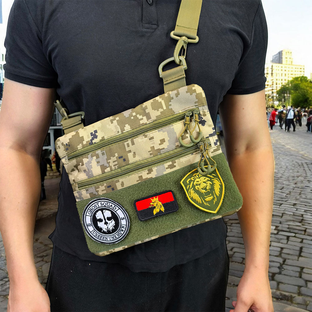 Сумка-кобура піксель камуфляж, тактична чоловіча сумка з тканини кордури AOR-1