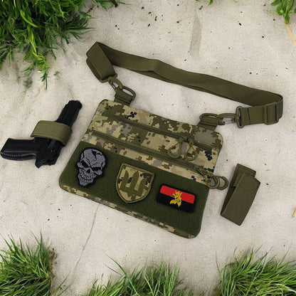 Сумка-кобура піксель камуфляж, тактична чоловіча сумка з тканини кордури AOR-1