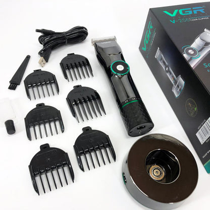 Профессиональная беспроводная машинка для стрижки волос и бороды VGR V-256, беспроводная электробритва