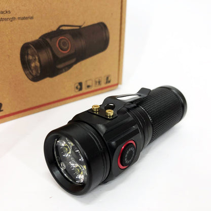 Фонарь PLD W5182-3XHP360, Ручной фонарик led, Водонепроницаемый фонар, Карманный фонарь с usb зарядкой