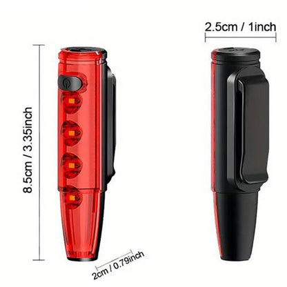 Велофонарь LEADBIKE LD77-LS-4 LED с лазерной разметкой, Фонарь аккумуляторный светодиодный велосипедный