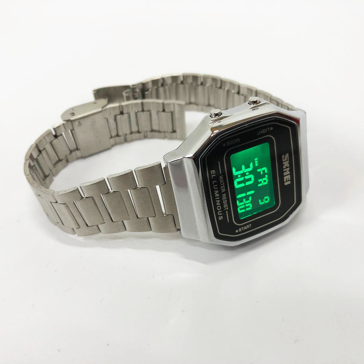 Часы наручные мужские SKMEI 1647SI, армейские часы противоударные, модные мужские часы