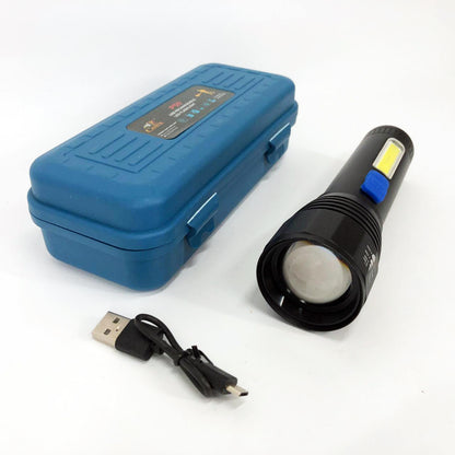 Фонарь ручной аккумуляторный CB-C11-P50-COB, Фонарик светодиодный ручной аккумуляторный портативный