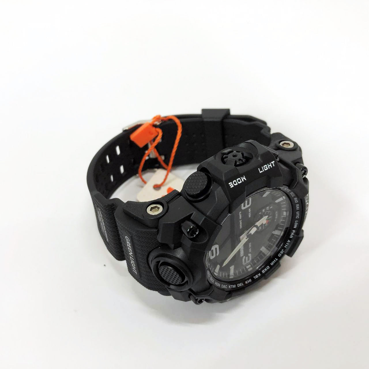 Часы наручные мужские SKMEI 1586BK BLACK, водонепроницаемые мужские часы, часы спортивные. Цвет: черный