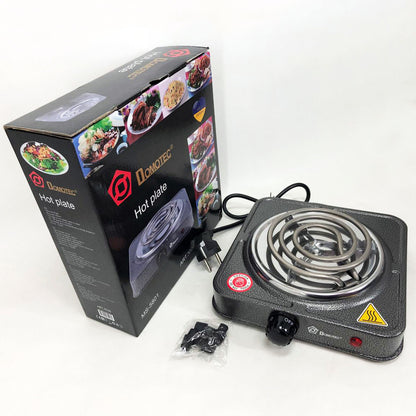 Электроплита спиральная плита настольная Domotec MS-5801 1000 Вт, Переносная компактная электроплита