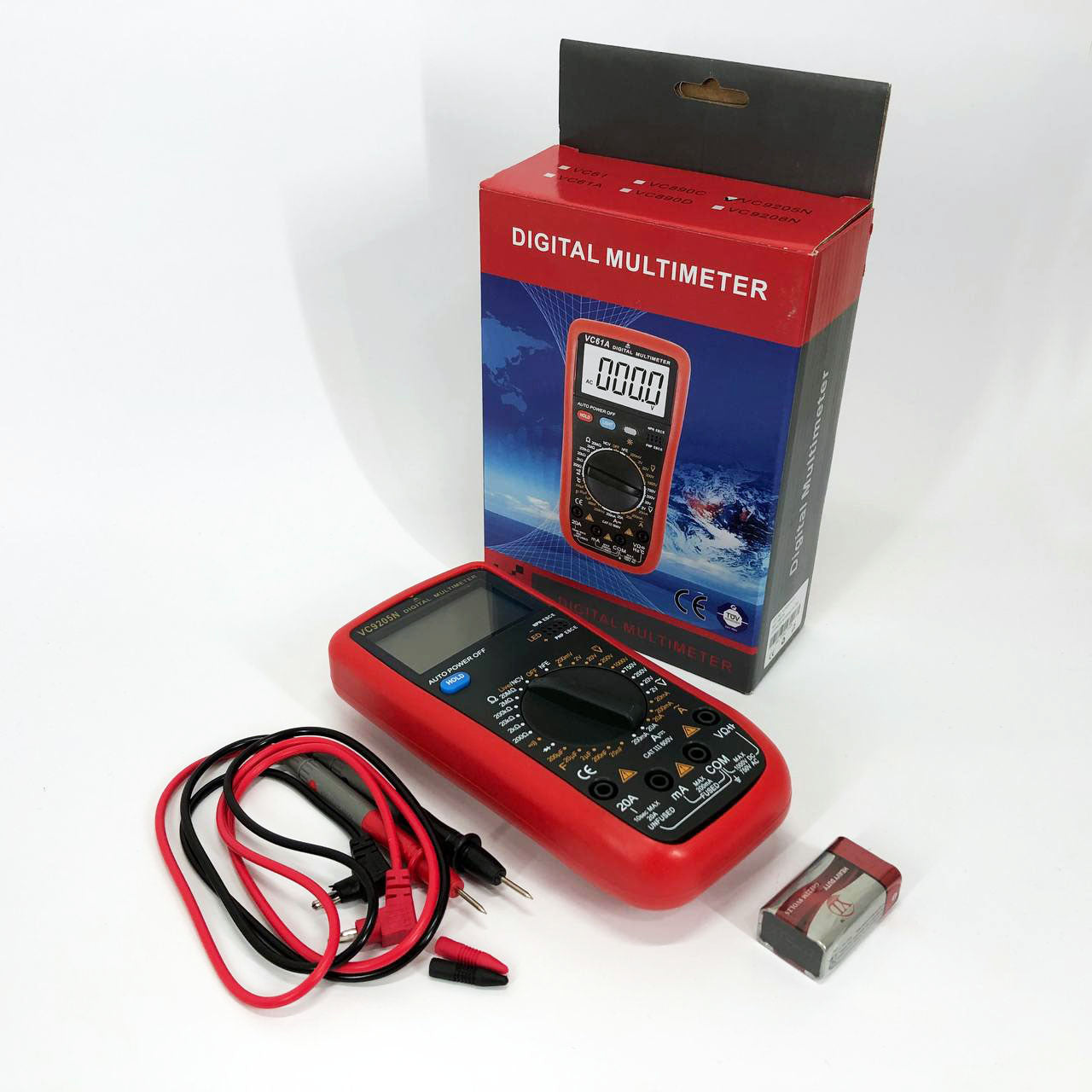 Цифровой Профессиональный мультиметр VC9205N тестер вольтметр, тестеры электроизмерительные