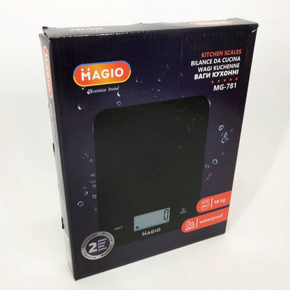 Весы кухонные MAGIO MG-781 водонепроницаемые, кухонные весы для взвешивания продуктов, весы пищевые
