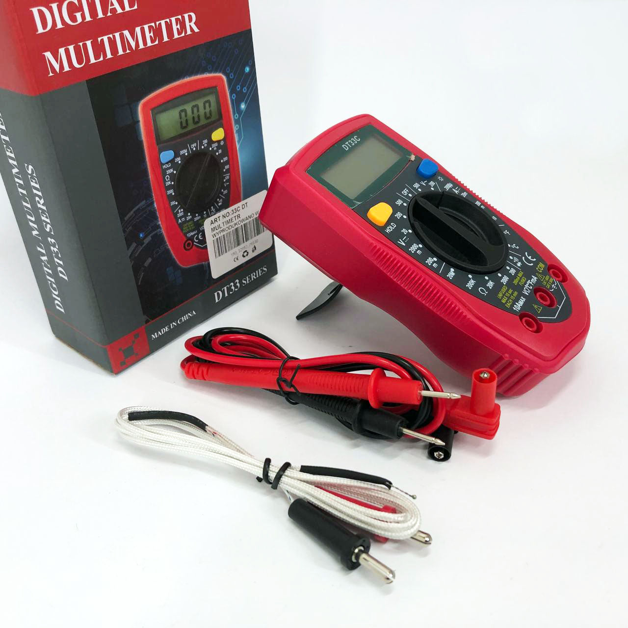 Цифровой Мультиметр 33 C DT DIGITAL мультитестер тестер, электронный мультиметр, тестер профессиональный