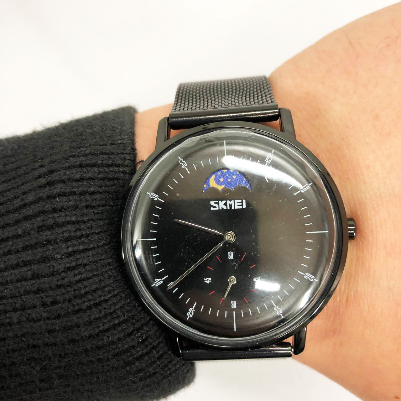 Часы наручные мужские SKMEI 9245BK, мужские часы стильные часы на руку, оригинальные мужские часы