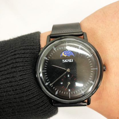 Часы наручные мужские SKMEI 9245BK, мужские часы стильные часы на руку, оригинальные мужские часы