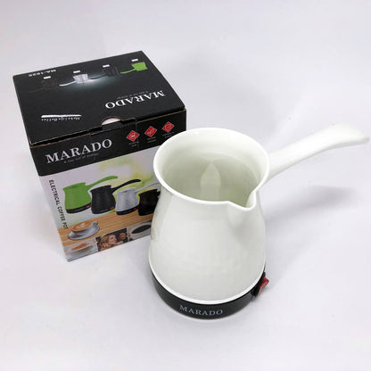 Электрическая турка для кофе Marado MA-1625, Турка для готовки кофе, Турка для заваривания. Цвет: белый