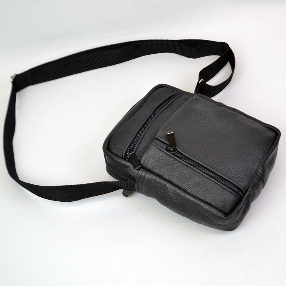 Элегантная мужская кожаная сумка-мессенджер из натуральной кожи на 5 отделений, мужская сумка через спину