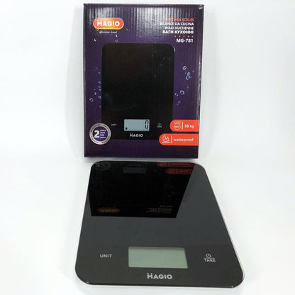 Весы кухонные MAGIO MG-781 водонепроницаемые, кухонные весы для взвешивания продуктов, весы пищевые