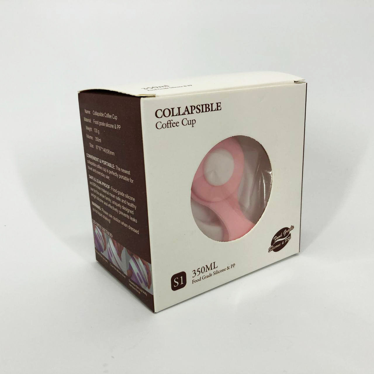 Кружка туристическая (складная/силиконовая), кружка походная силиконовая складная. Цвет: розовый