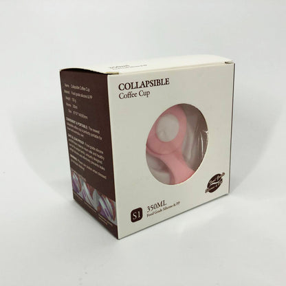 Кружка туристическая (складная/силиконовая), кружка походная силиконовая складная. Цвет: розовый