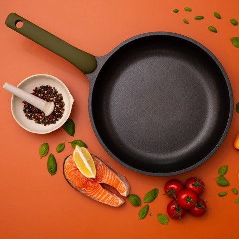 Литая сковорода Well Done WD-1046E с покрытием Double Go Stone 26 см, сковорода с индукционным дном