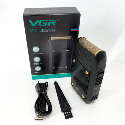 Электробритва мужская VGR V-353 профессиональная бритва шейвер для сухого бритья триммер. Цвет: черный