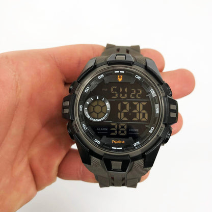Годинник наручний чоловічий SKMEI 3212/2123GY, Чоловічий армійський водостійкий тактичний годинник,