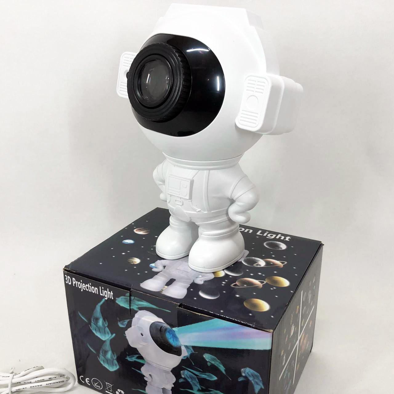 Звездный 3D проектор Astronaut, Лазерный проектор звездного неба космос Проектор звездного неба в комнату