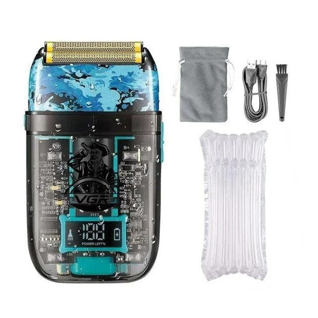 Аккумуляторная мужская электробритва VGR V-352 для бритья бороды и усов шейвер для идеальной гладкости