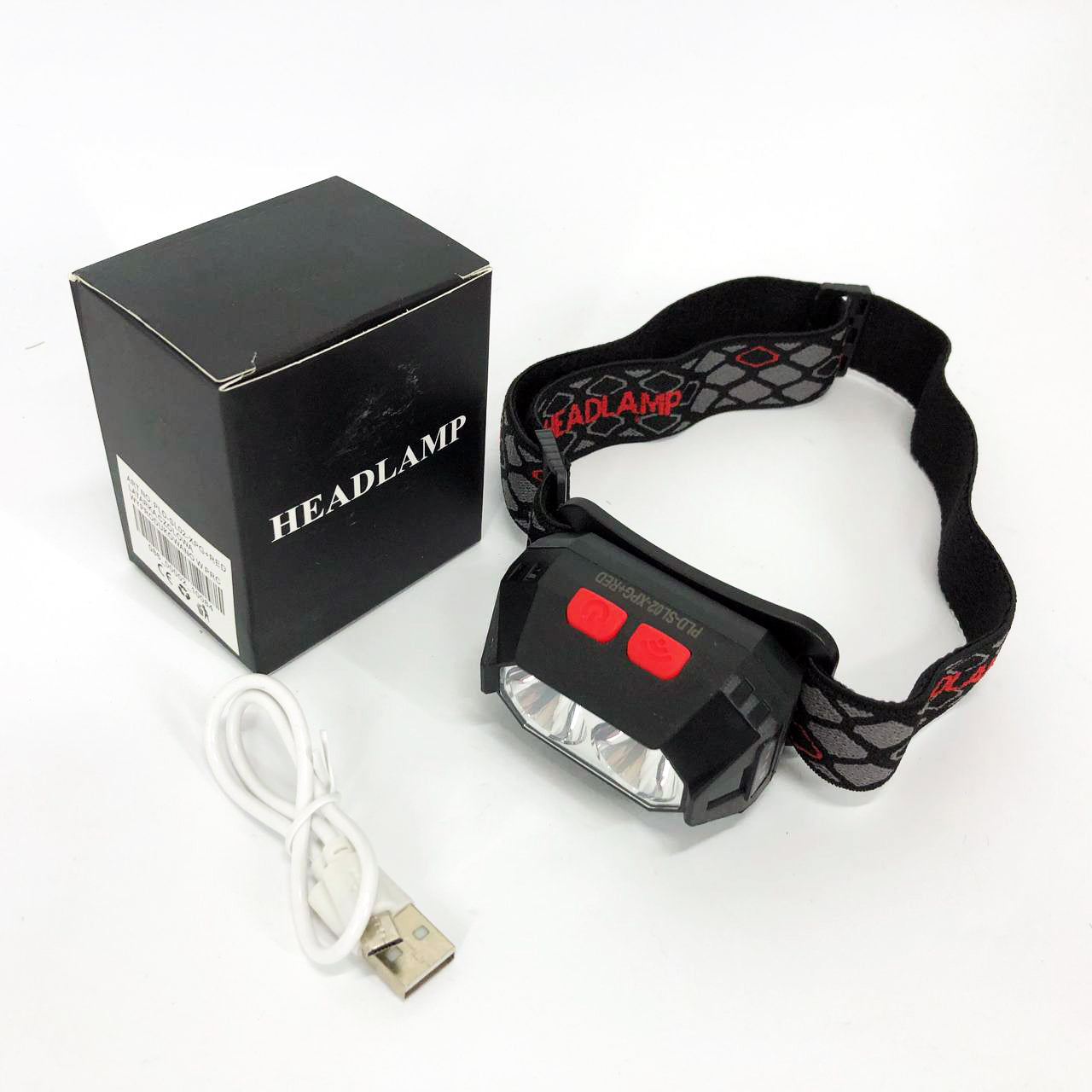 Фонарь налобный аккумуляторный PLD-SL02-XPG, Налобный прожектор, Мощный фонарь для рыбалки