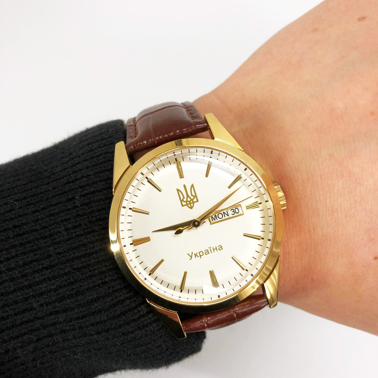 Часы наручные мужские SKMEI 3709/9073GDWT-B, Стильные повседневные мужские кварцевые часы