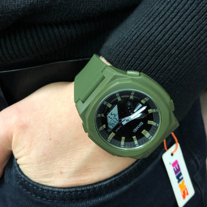 Часы наручные мужские SKMEI 2091AGWT, армейские часы противоударные, военные тактические часы