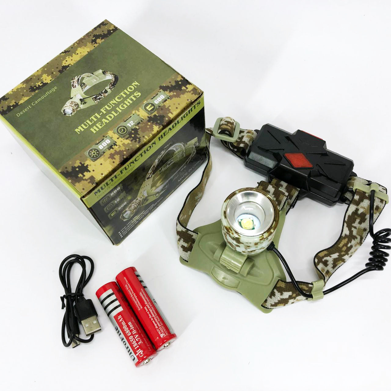 Фонарь налобный аккумуляторный CH-002M-T6, Фонарик на голову для роботы, Надежный налобный фонарь