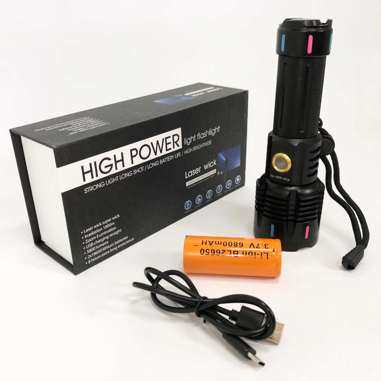 Фонарь X-BALOG FLUORESCENCE G671/G25 PM30-TG, Сверхмощный фонарик, Яркий фонарик, Качественный фонарик