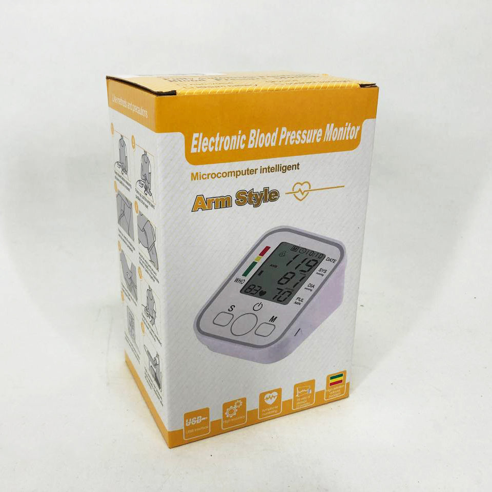 Автоматический тонометр ARM Style B02R с индикатором аритмии, хороший аппарат для измерения давления