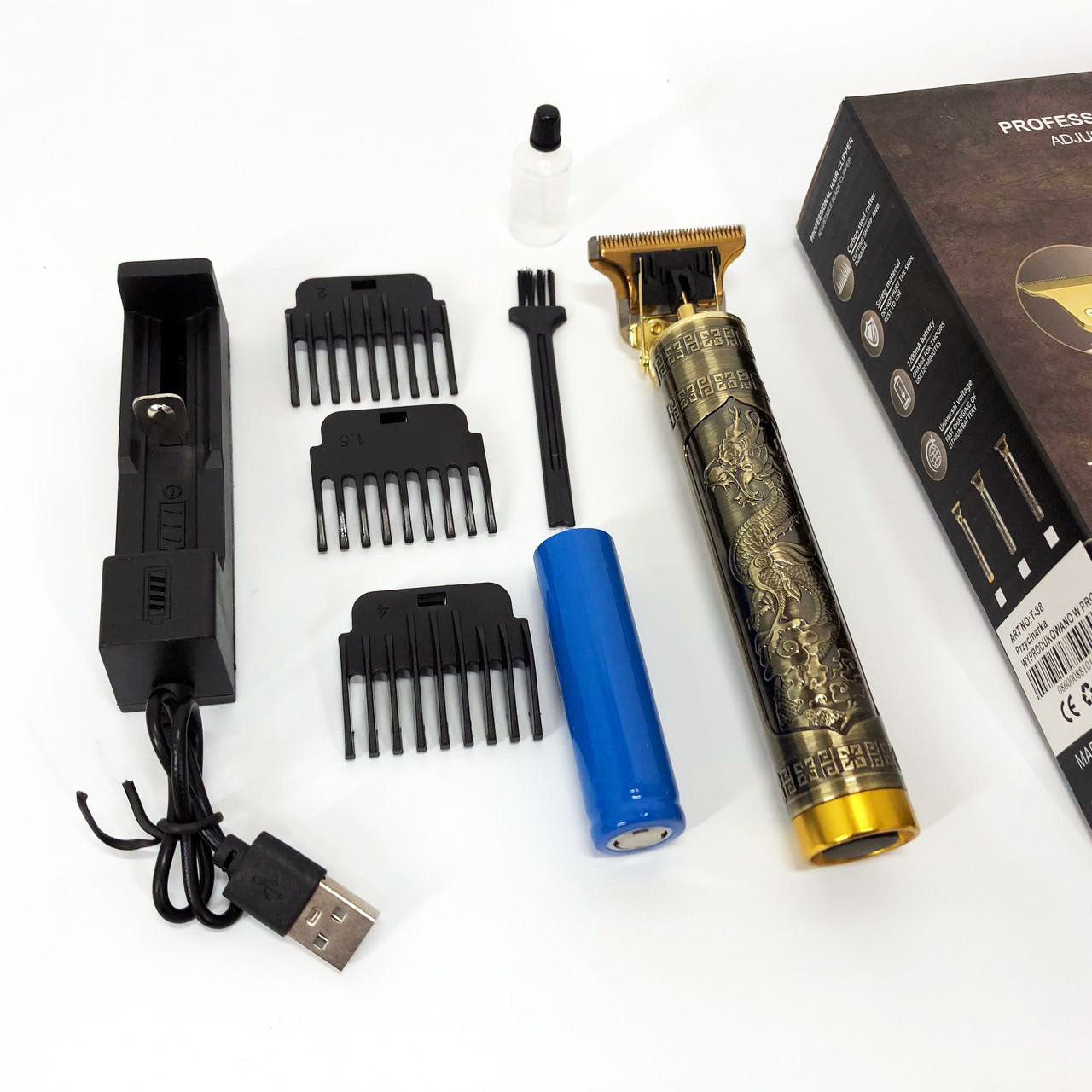 Аккумуляторная профессиональная машинка-триммер для стрижки волос, бороды, усов WS-T88, беспроводная