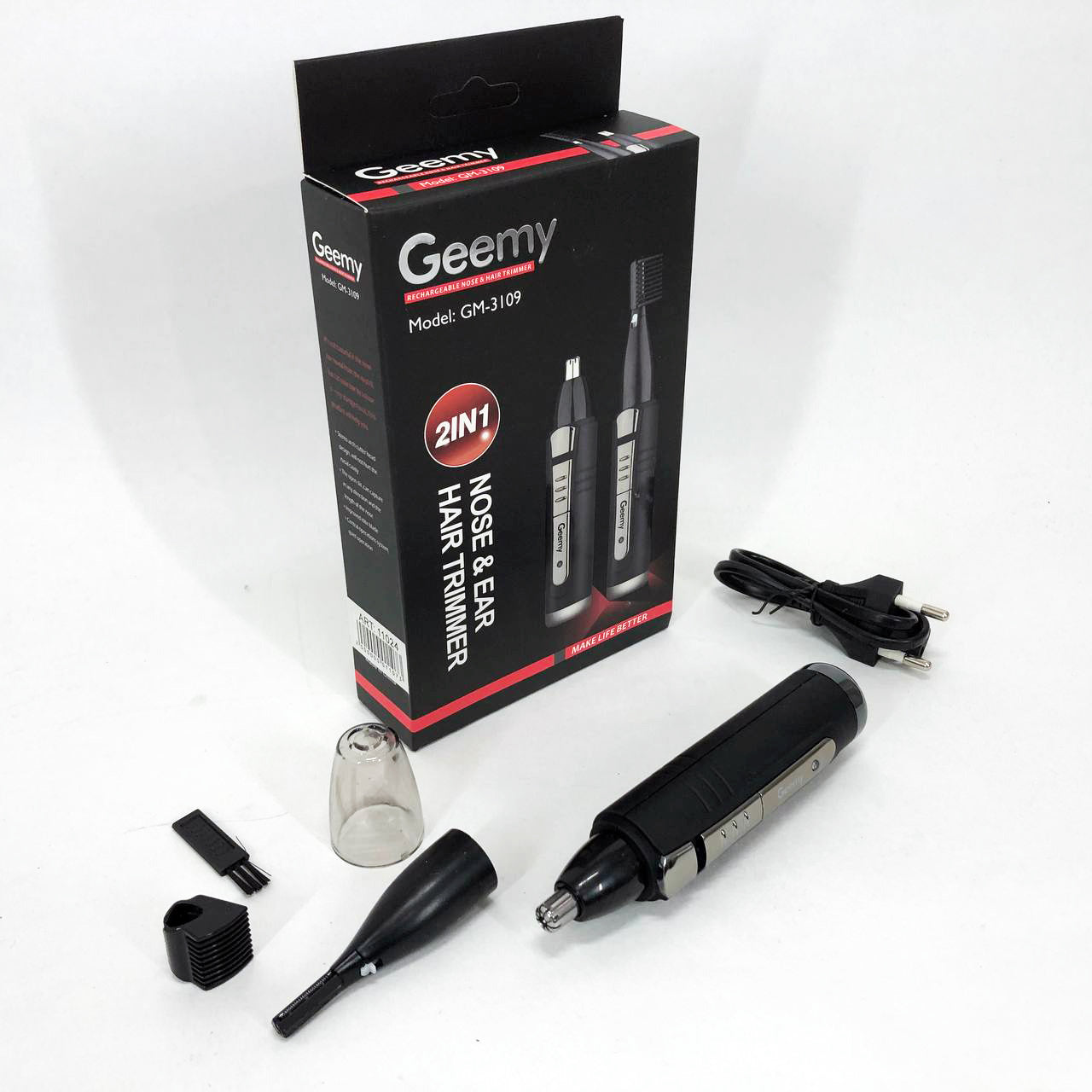 Триммер GEMEI GM-3109 2в1, триммер беспроводной, машинка мужская для бритья, беспроводная электробритва