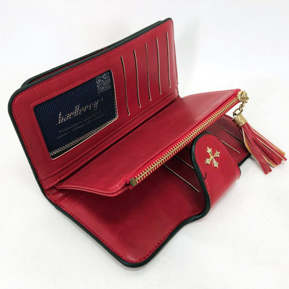 Клатч портмоне кошелек Baellerry N2341, Женский эксклюзивный кошелек, Небольшой кошелек. Цвет: красный