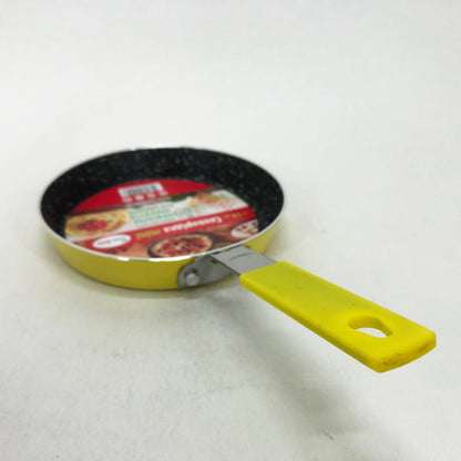 Сковорода Con Brio CB-1414, 14см, Мини, Eco Granite, Качественная сковорода. Цвет: желтый