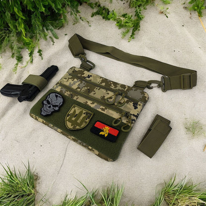 Сумка-кобура піксель камуфляж, тактична чоловіча сумка з тканини кордури AOR-1