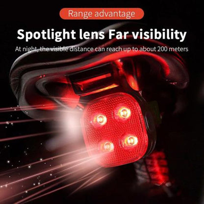 Велосипедный фонарь задний габаритный FY-328S, 4LED,с автоматической системой START/STOP