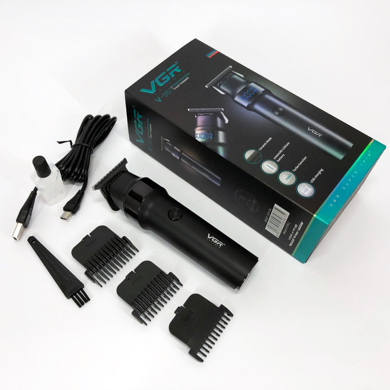 Машинка для стрижки волос VGR V-987, Машинка для стрижки волос беспроводная, Vgr машинка для стрижки