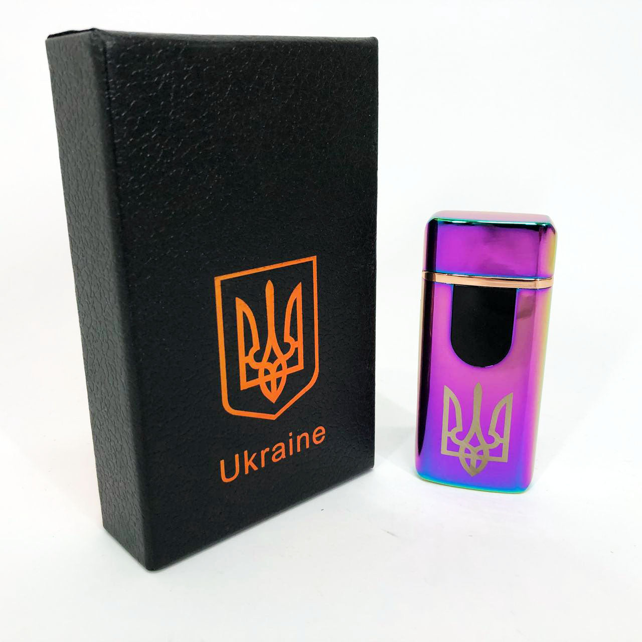 Электрическая и газовая зажигалка Украина, аккумуляторная зажигалка спиральная HL-431. Цвет: хамелеон