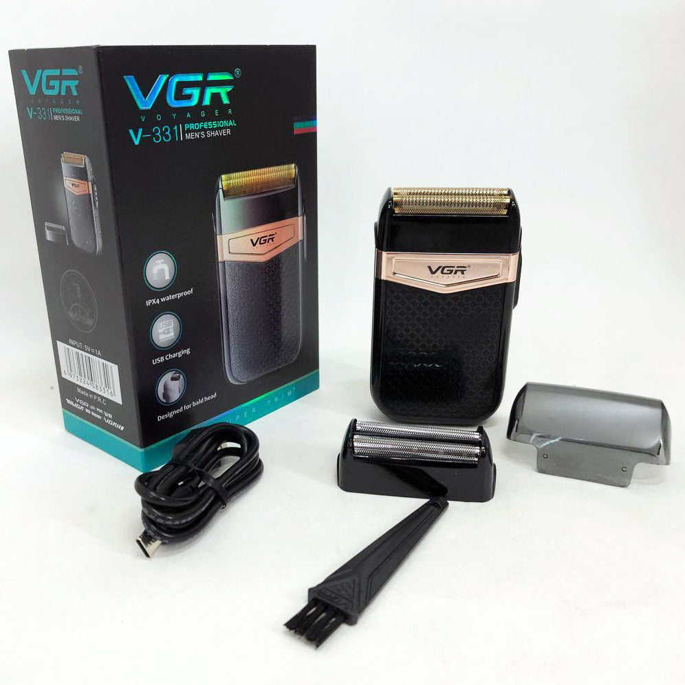 Электробритва VGR V-331, шейвер бритва триммер для стрижки усов и бороды профессиональная мужская бритва