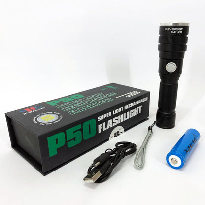 Фонарь аккумуляторный Bailong BL-611-P50, Фонарик полис, Тактичный фонарь, Ручной фонарик led