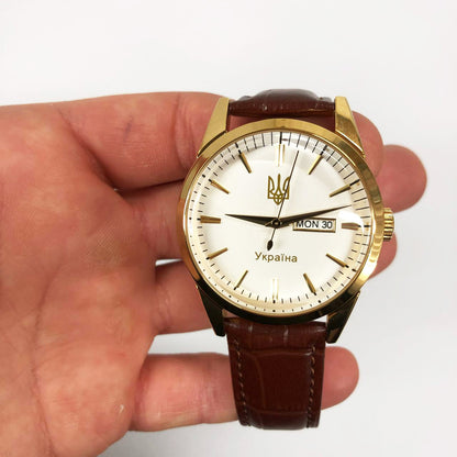 Часы наручные мужские SKMEI 3709/9073GDWT-B, Стильные повседневные мужские кварцевые часы