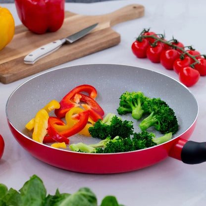 Сковорода Magio MG-1178 с мраморным антипригарным покрытием 26 см, сковорода с толстым дном