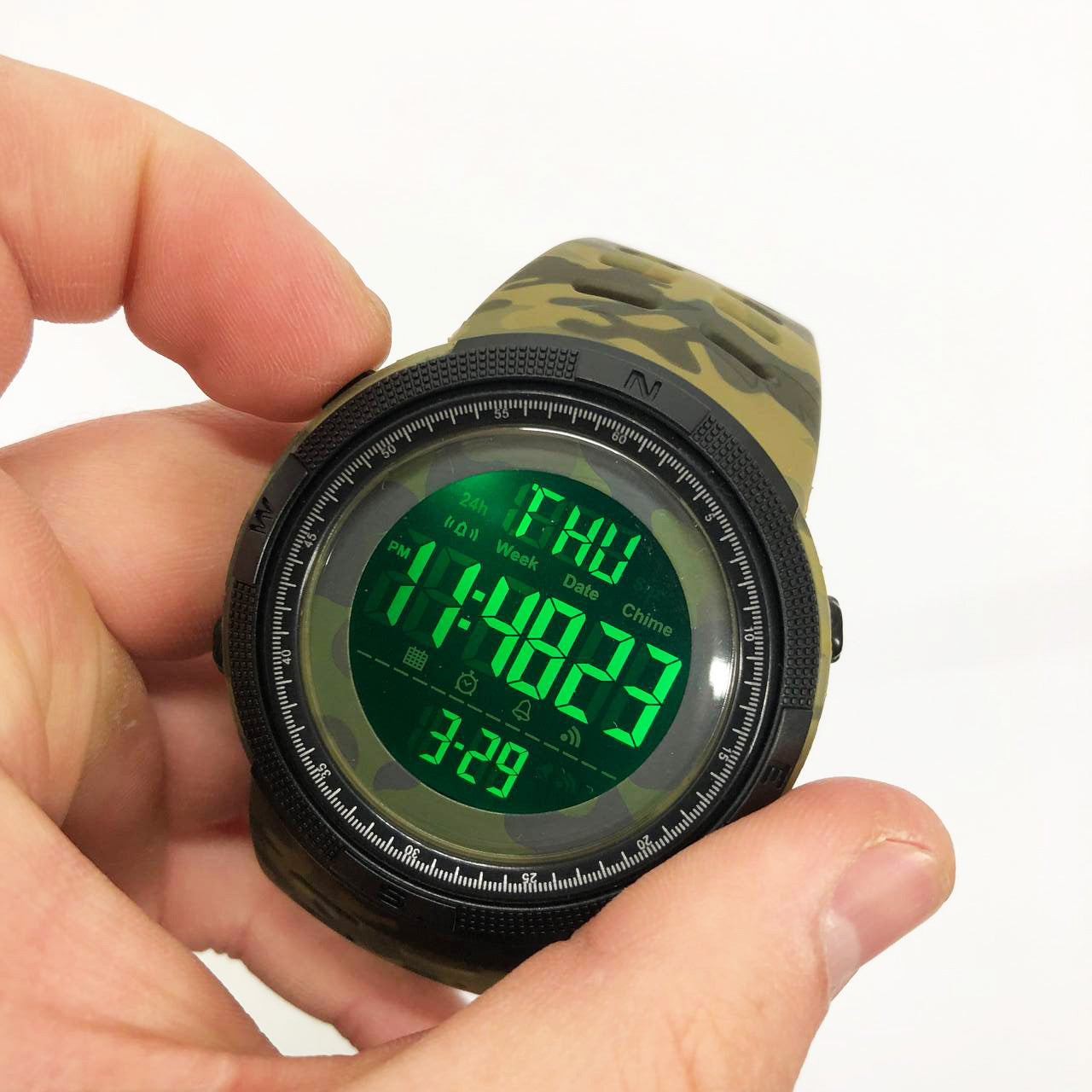 Годинник наручний чоловічий SKMEI 2070CMGN ARMY GREEN CAMO. Колір: зелений камуфляж