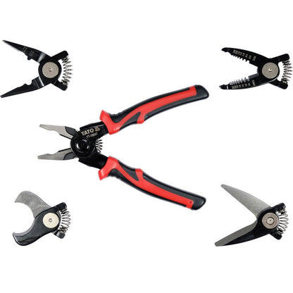 Багатофункціональний набір швидкозмінних інструментів 5 в 1 (плоскогубці, зачищення ізоляції, щипці обтискні)