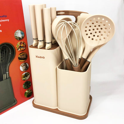 Набор силиконовых кухонных принадлежностей Magio MG-1097I набор ножей лопаток 12 предметов