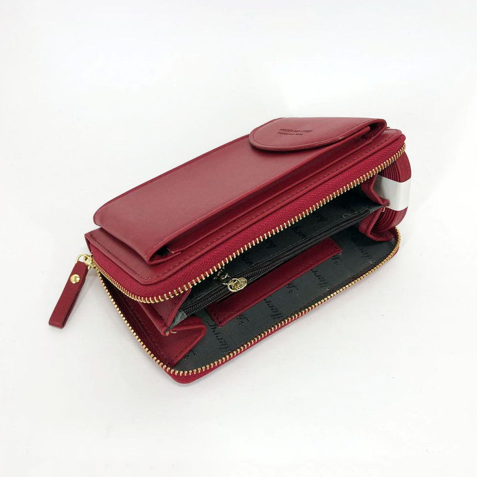 Женский клатч-шумка BAELLERRY Forever Young, Кошелек сумка с отделением для телефона. Цвет: розовый