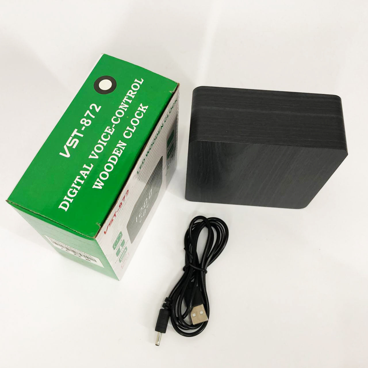 Электронные часы с термометром и функцией активация по звуку VST-872-6, Настольные часы с подсветкой